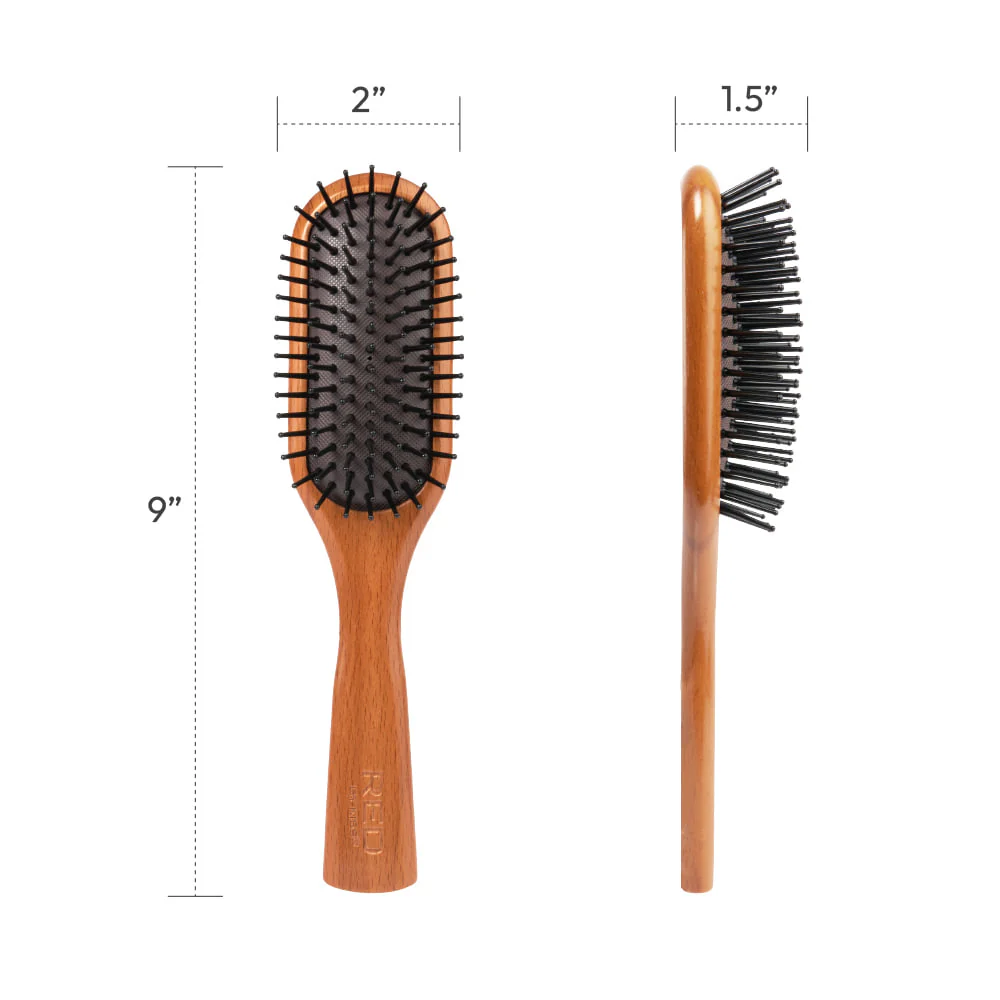Red By Kiss Evergreen Wooden Styling Mini Hair Brush - Image 5