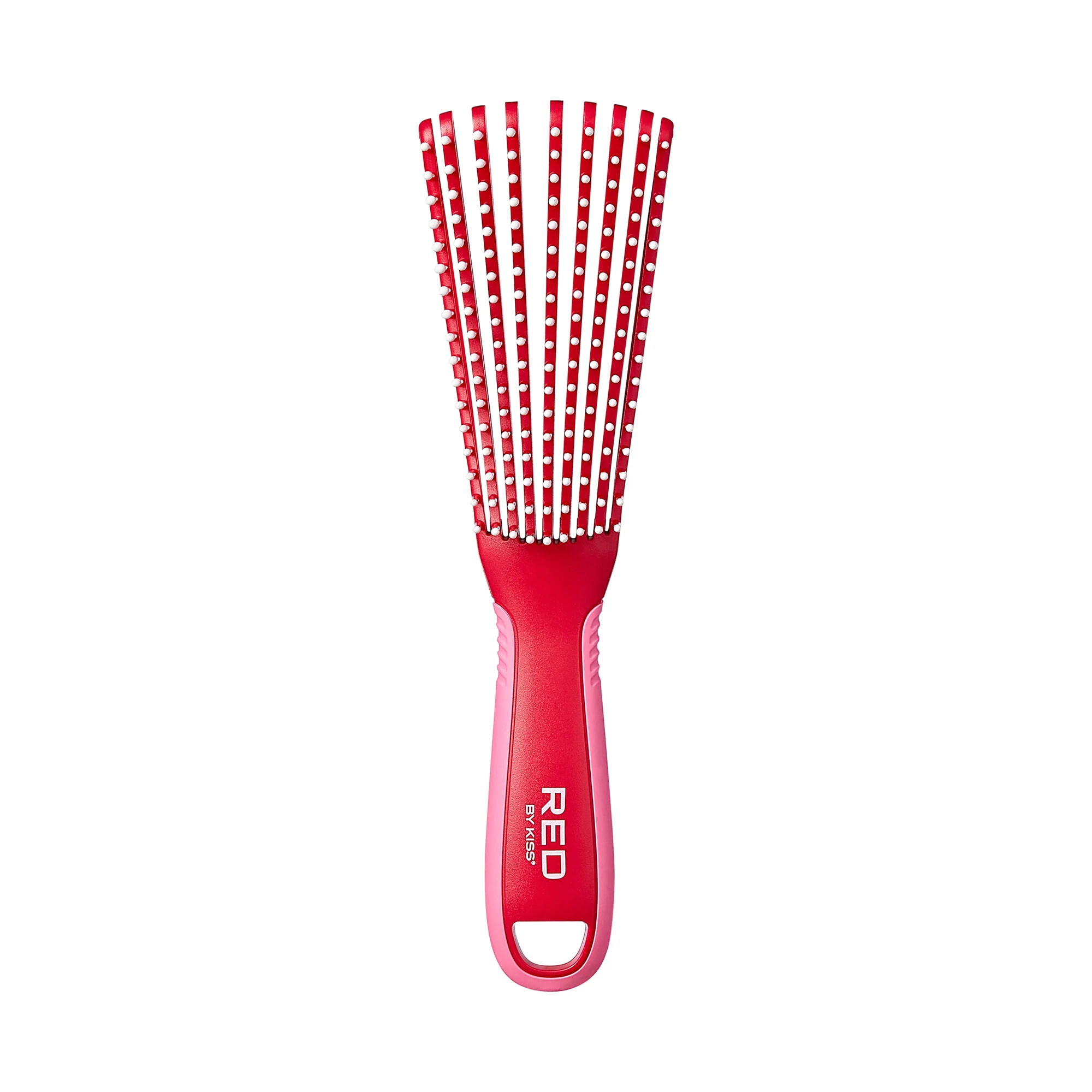 Red By Kiss EZ Glide 9 row non slip Detangling Brush - Image 4