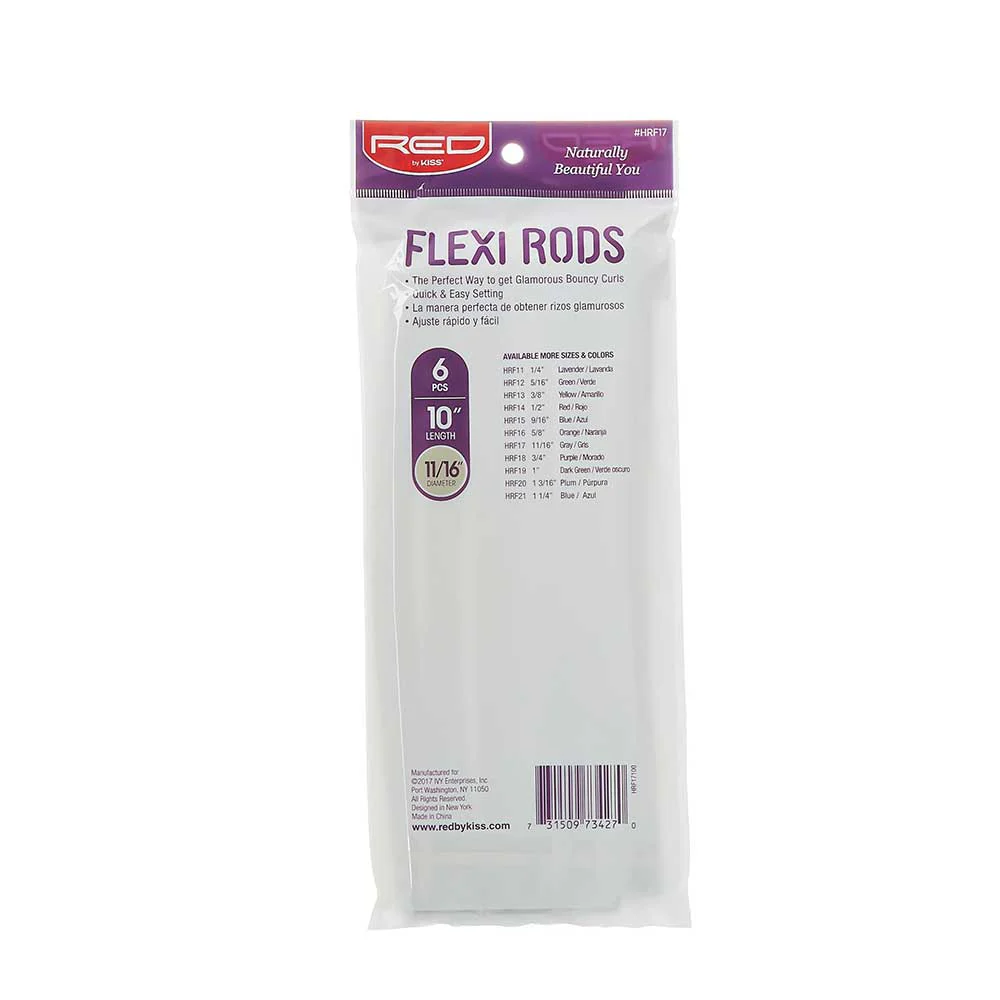 Red By Kiss Flexi Rods 10″ Length Gray - Image 4