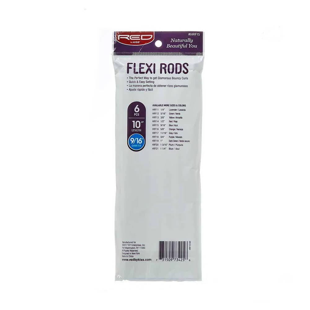 Red By Kiss Flexi Rods 10″ Length BLUE - Image 5