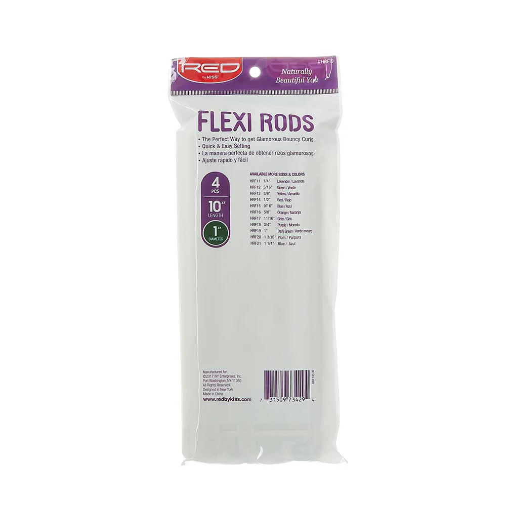 Red By Kiss Flexi Rods 10″ Length Dark green - Image 4