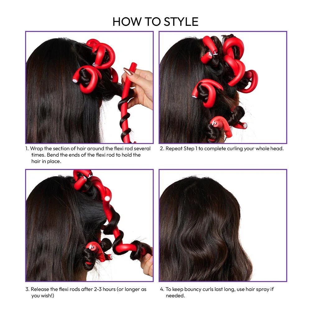 Red By Kiss Flexi Rods 7″ Length (12pcs) - Image 3