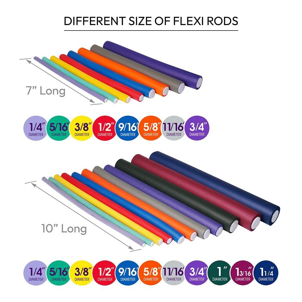 Red By Kiss Flexi Rods 7″ Length (12pcs) - Image 4
