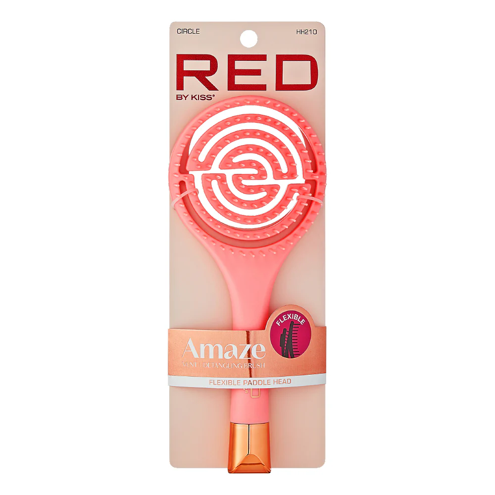 Red By Kiss Flexible Amaze Circle Vent Brush Firm Bristles for Detangling