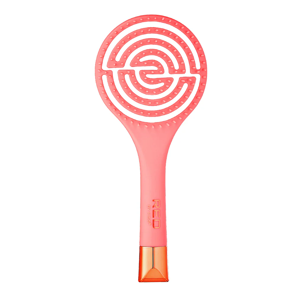 Red By Kiss Flexible Amaze Circle Vent Brush Firm Bristles for Detangling - Image 6