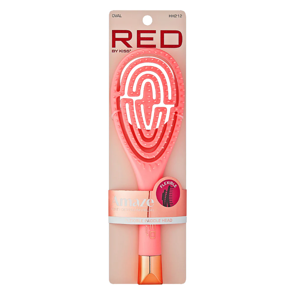 Red By Kiss Flexible Amaze Oval Vent Brush Firm Bristles for Detangling