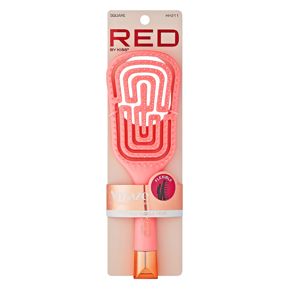 Red By Kiss Flexible Amaze Square Vent Brush Firm Bristles for Detangling