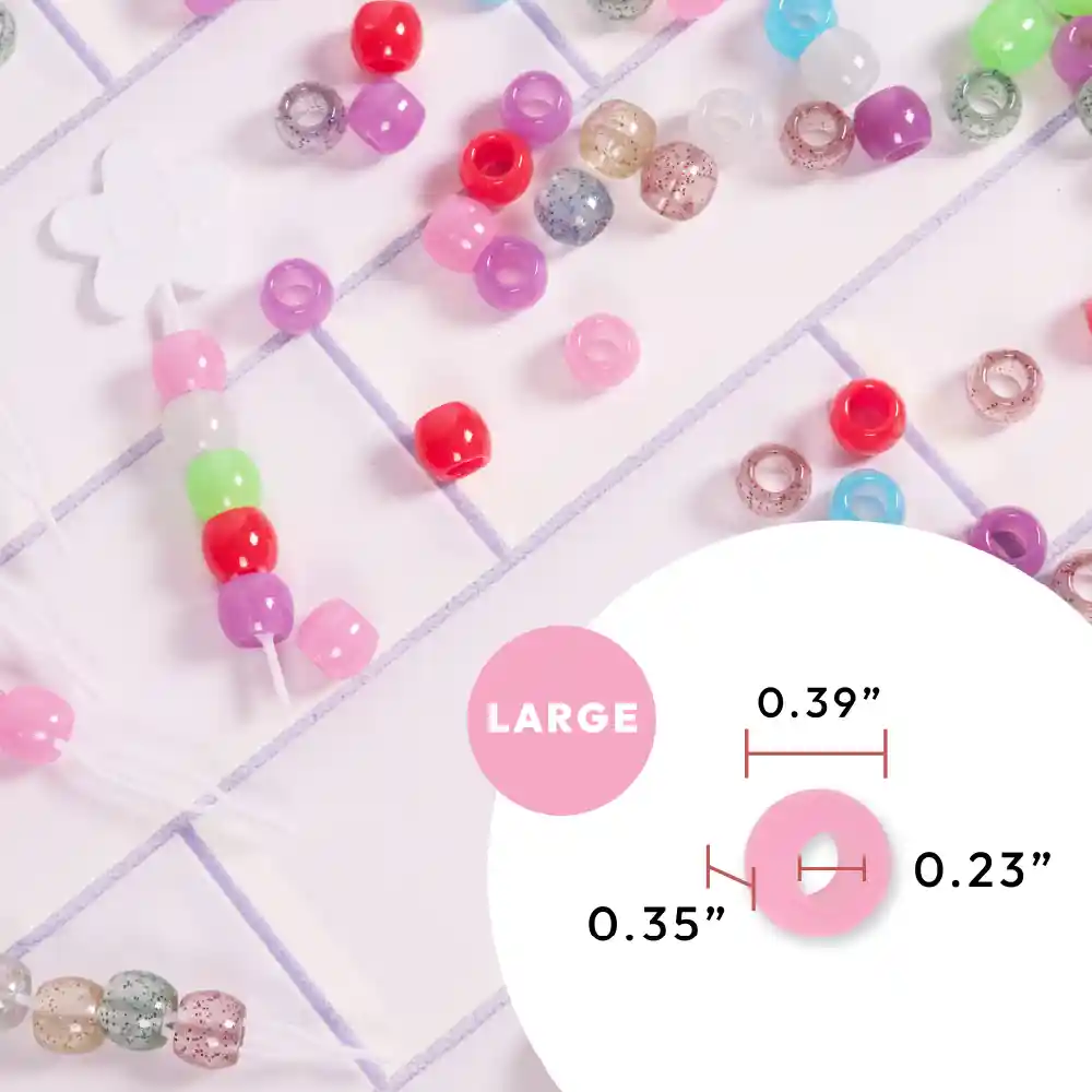 Red By Kiss Glow In The Dark Hair Beads - Image 7
