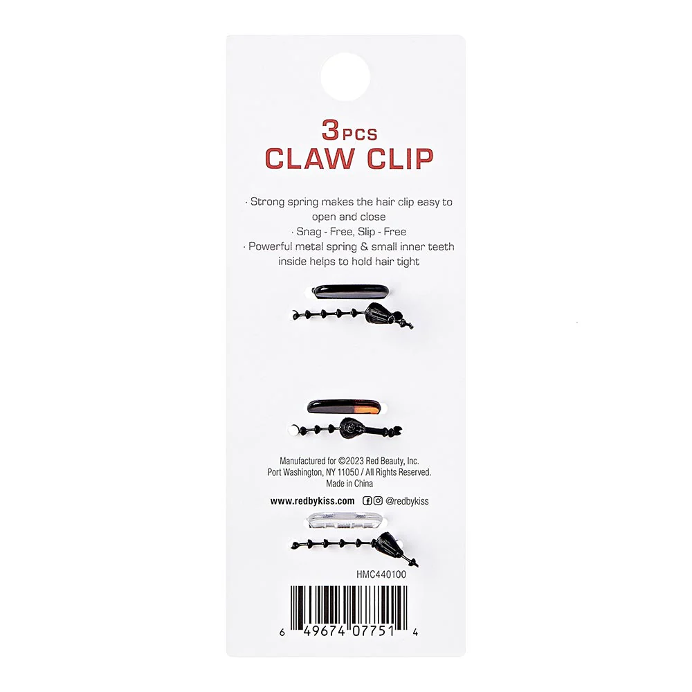 Red By Kiss Hair Claw Clip Small 2 pcs - Image 3
