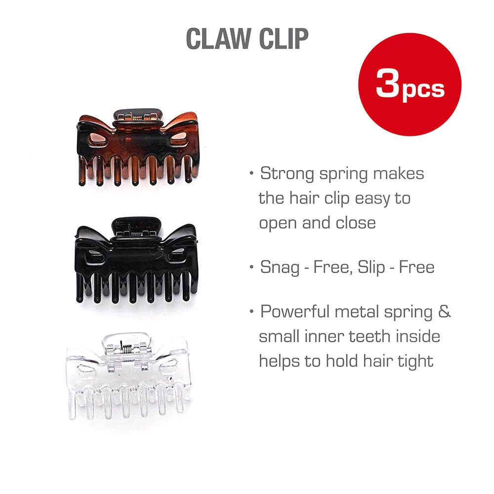 Red By Kiss Hair Claw Clip Small 2 pcs - Image 4