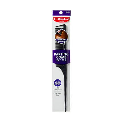 Red By Kiss Heat Resistant Parting Rat Tail Comb