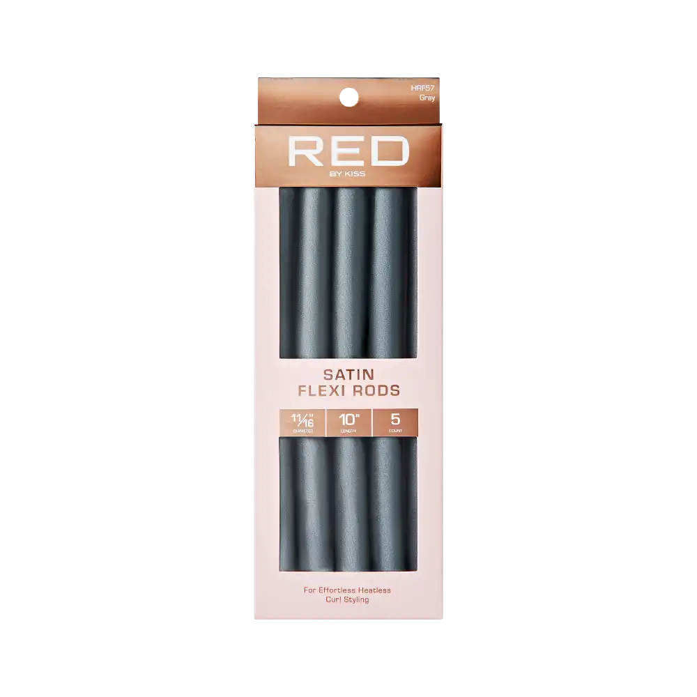 Red By Kiss Heatless Curling Silky Satin Flexi Rods GRAY