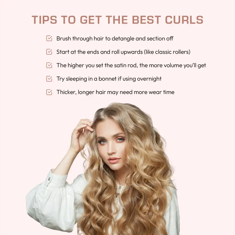 Red By Kiss Heatless Curling Silky Satin Flexi Rods GRAY - Image 5