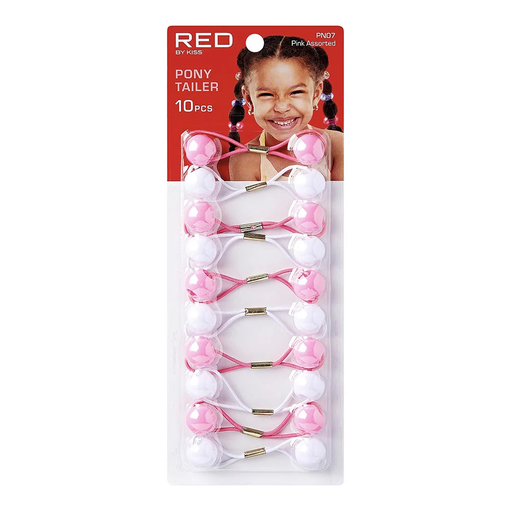 Red By Kiss Kids Hair Balls  Ponytailer (10pcs) - Image 8