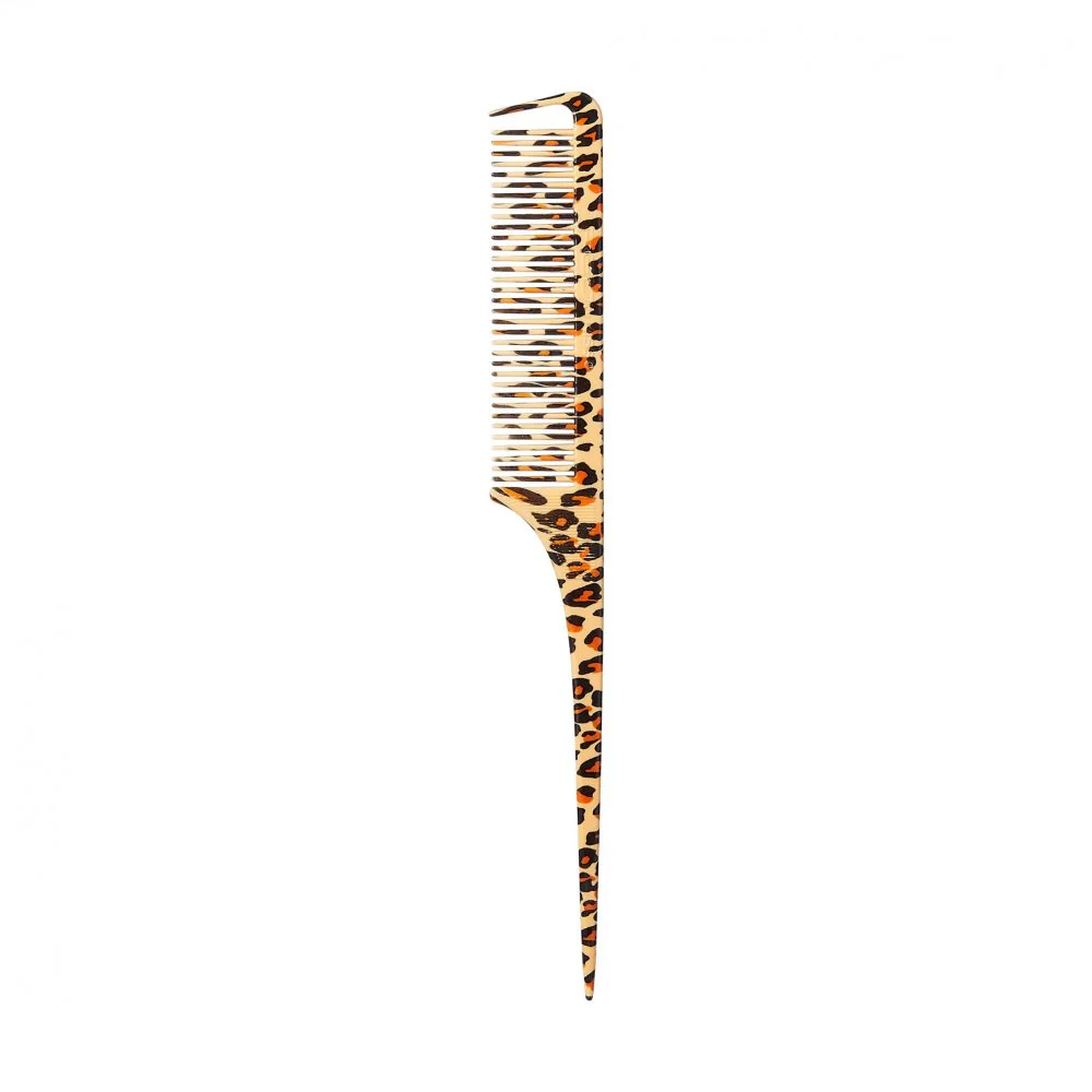 Red By Kiss Leopard Parting Rat Tail Comb - Image 3