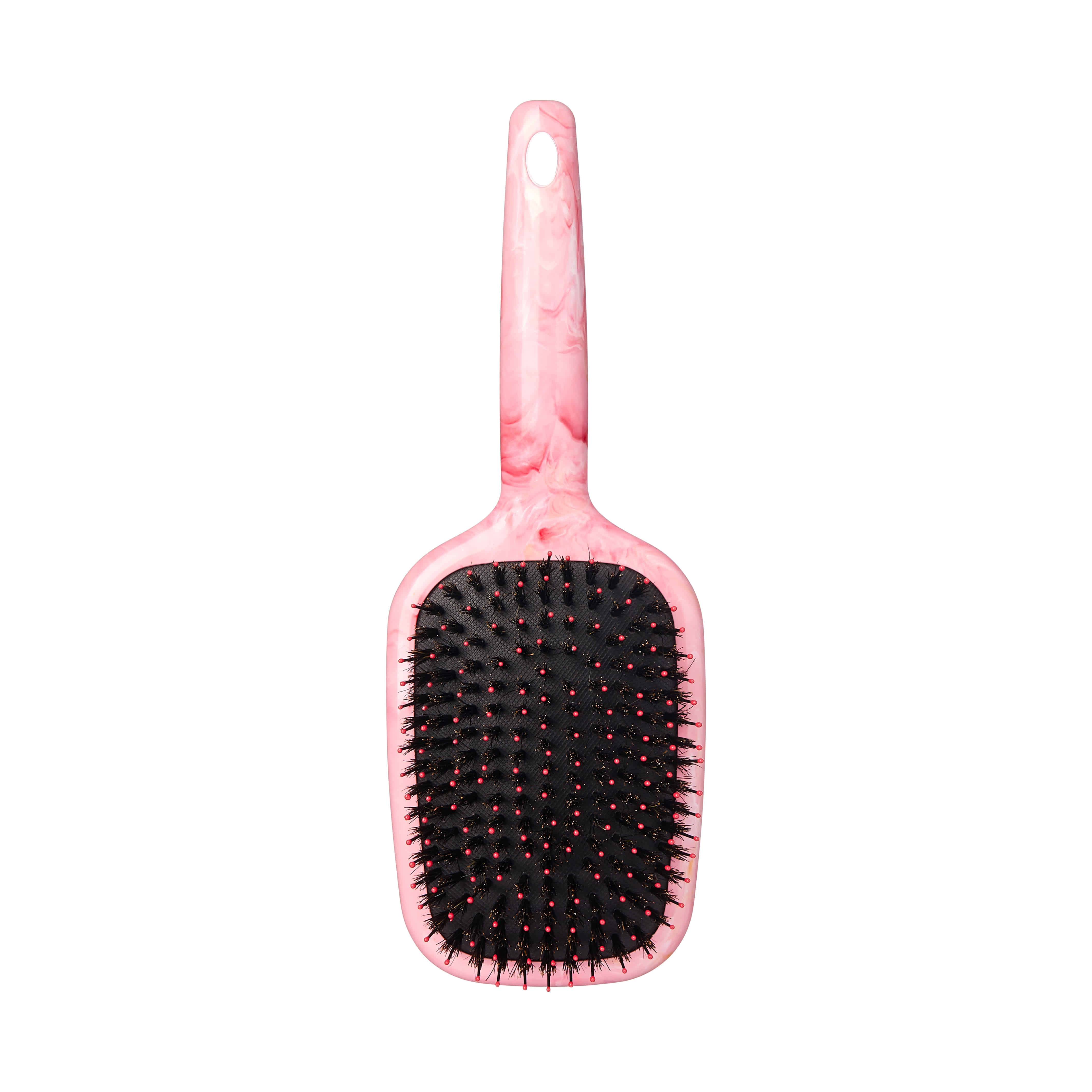 Red By Kiss Marblous Boar Square Paddle Brush For Great Hair Day, Everyday - Image 3