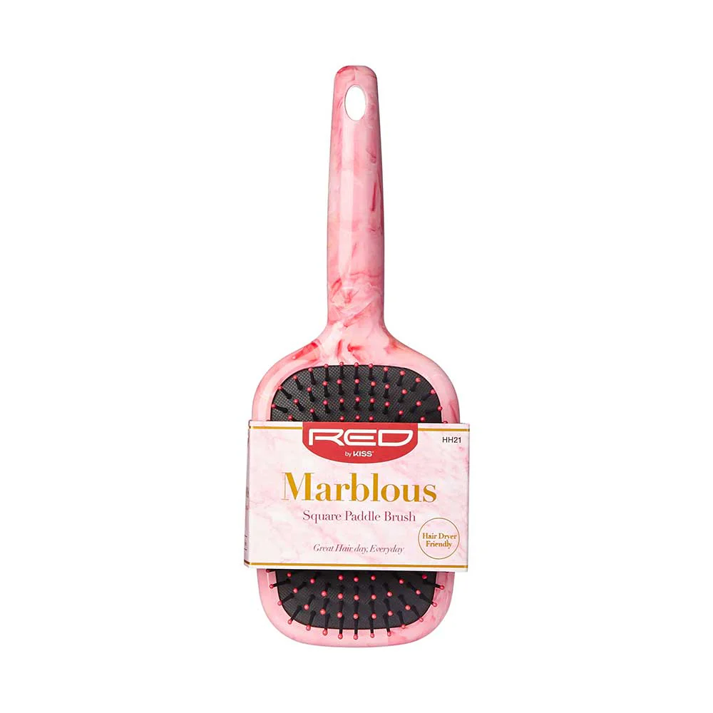 Red By Kiss Marblous Paddle Square Brush For Great Hair Day, Everyday