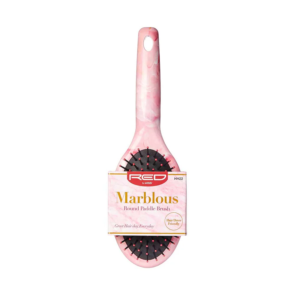 Red By Kiss Marblous Paddle Round Brush For Great Hair Day, Everyday!
