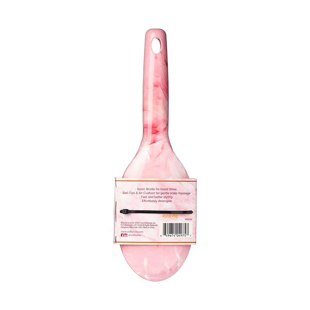 Red By Kiss Marblous Paddle Round Brush For Great Hair Day, Everyday! - Image 3
