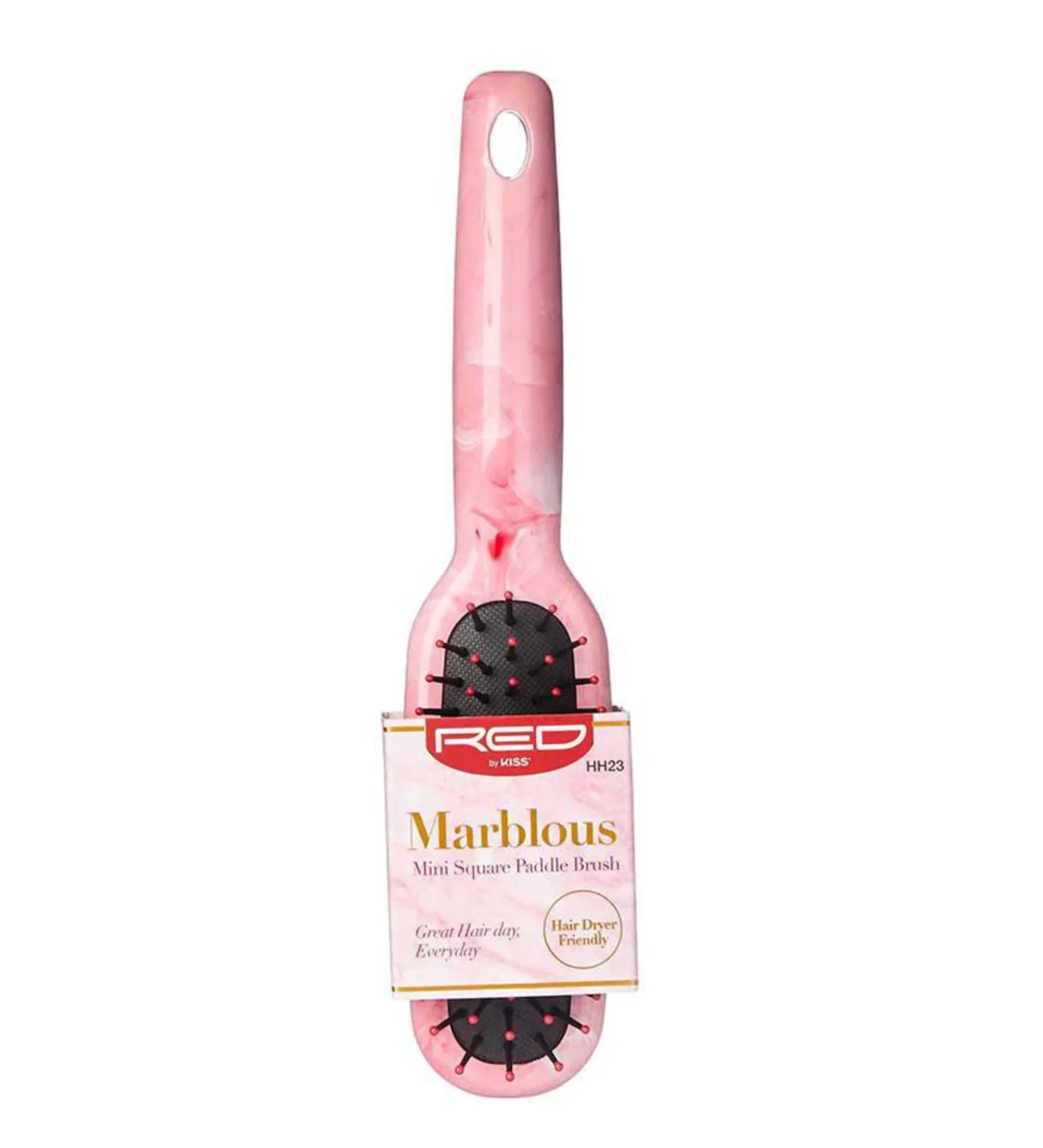 Red By Kiss Marblous Paddle Mini Square Brush For Great Hair Day, Everyday