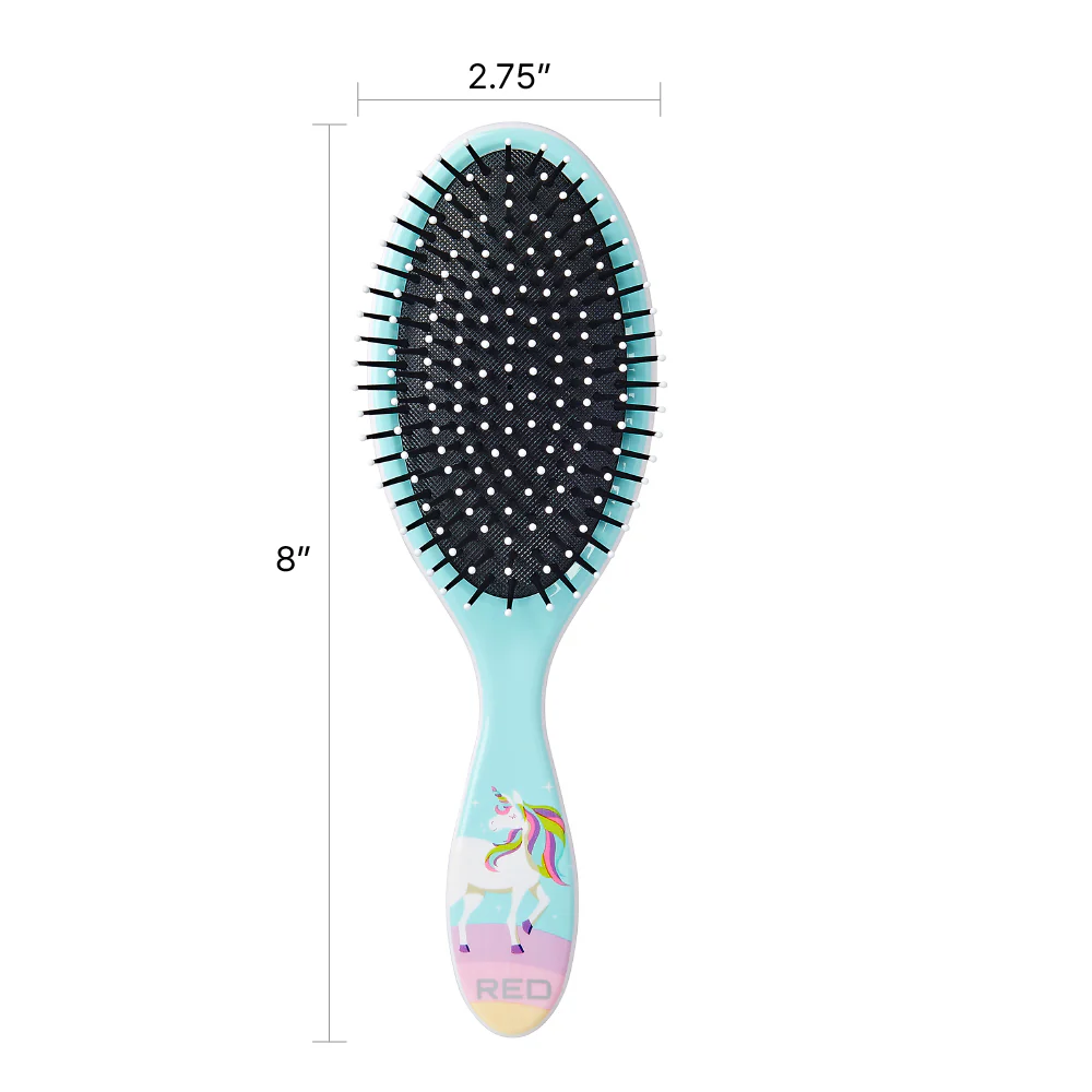 Red By Kiss Mythical Animals Oval Detangling Brush Rainbow - Image 5