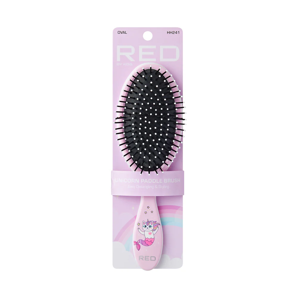 Red By Kiss Mythical Animals Oval Detangling Brush Catmermaid - Image 2