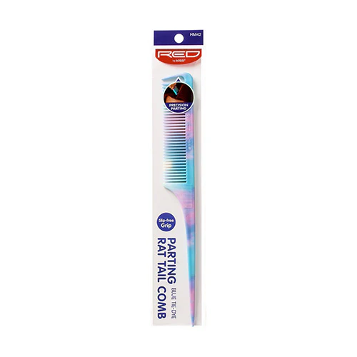 Red By Kiss Pattern Parting Rat Tail Comb