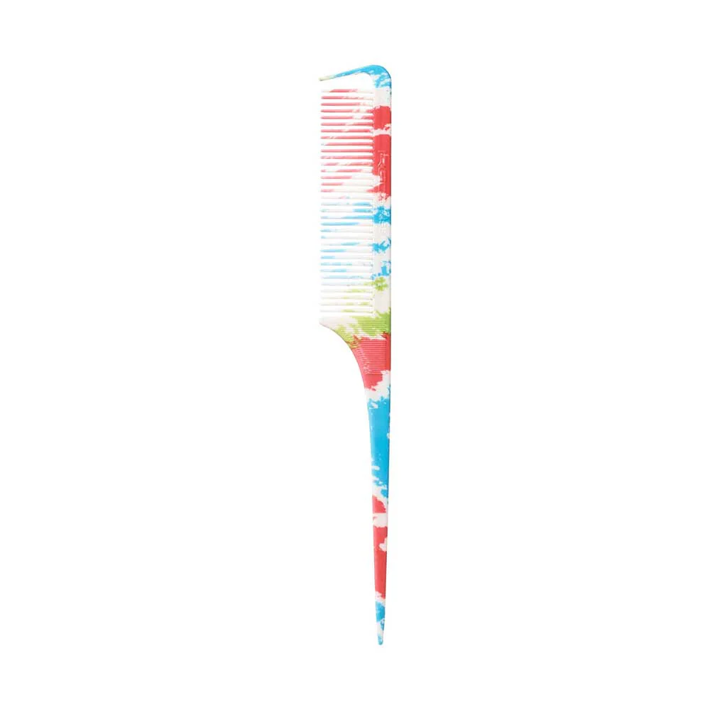 Red By Kiss Pattern Parting Rat Tail Comb Stylish and Design Parting Comb - Image 3