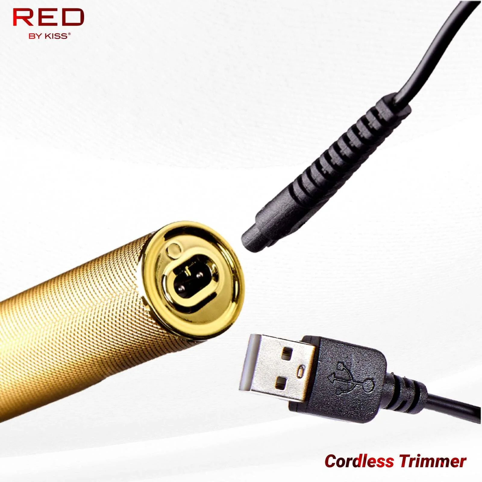 Red By Kiss Cordless Precision Blade Trimmer Gold - Image 5