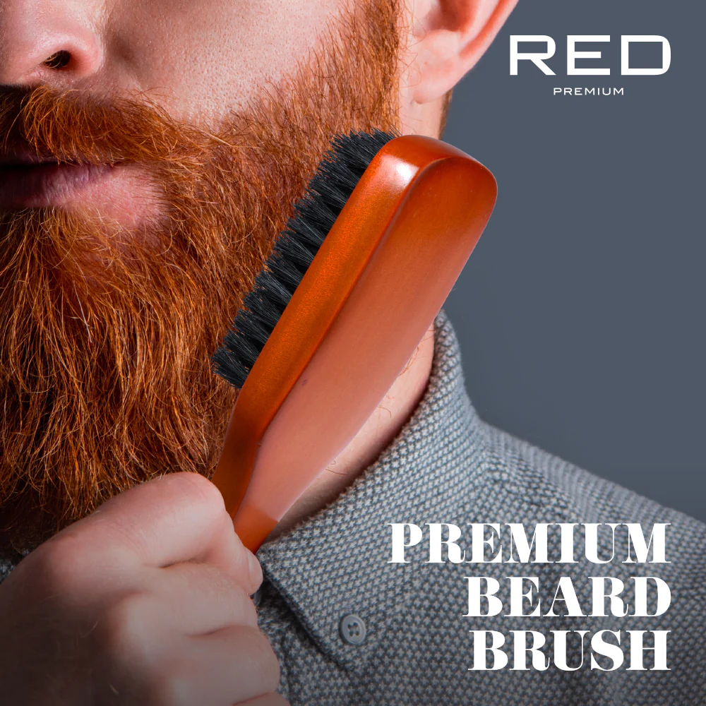Red By Kiss Premium Beard Medium Soft Club Brush - Image 3