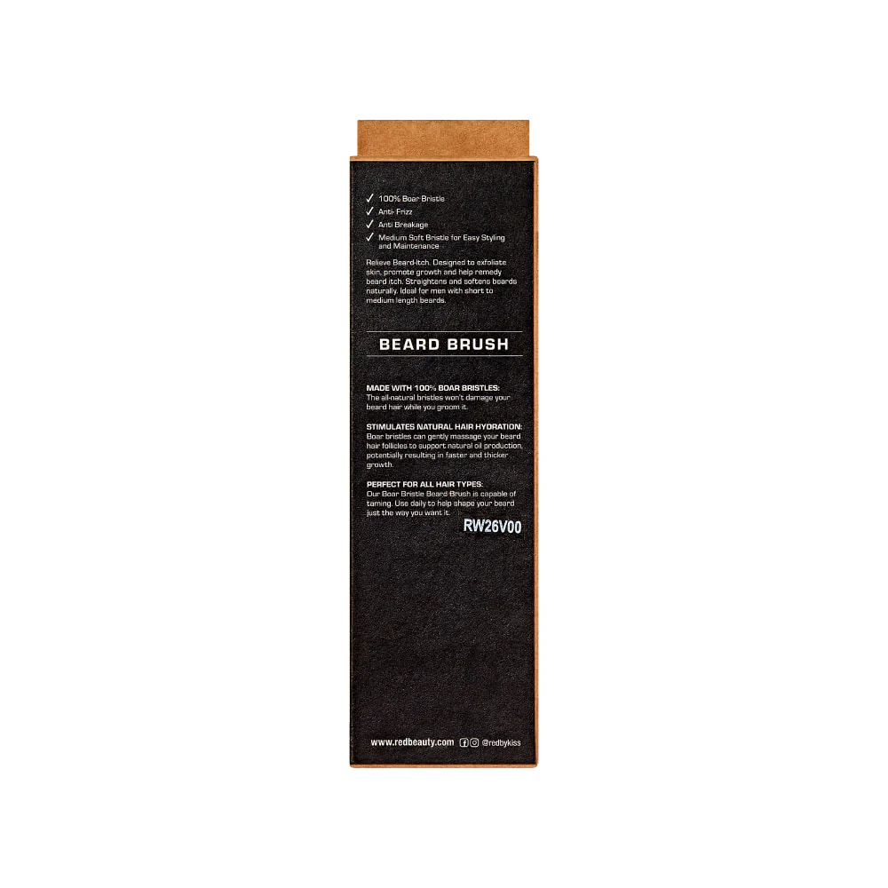 Red By Kiss Premium Beard Medium Soft Club Brush - Image 4