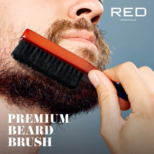 Red By Kiss Premium Beard Medium Soft Long Handle Brush - Image 3