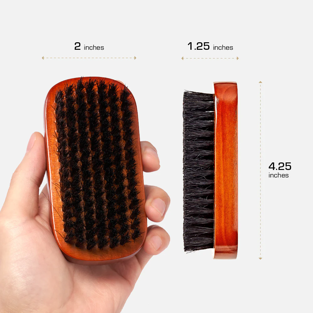 Red By Kiss Premium Beard Medium Soft Military Brush - Image 3