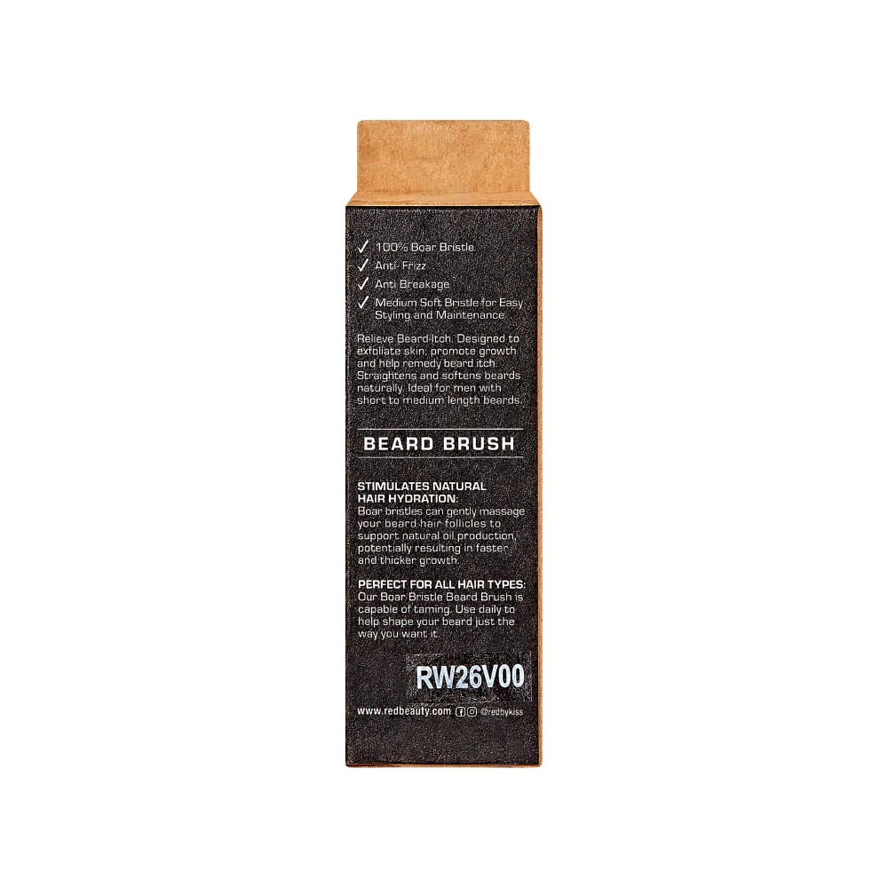 Red By Kiss Premium Beard Medium Soft Pocket Brush - Image 3