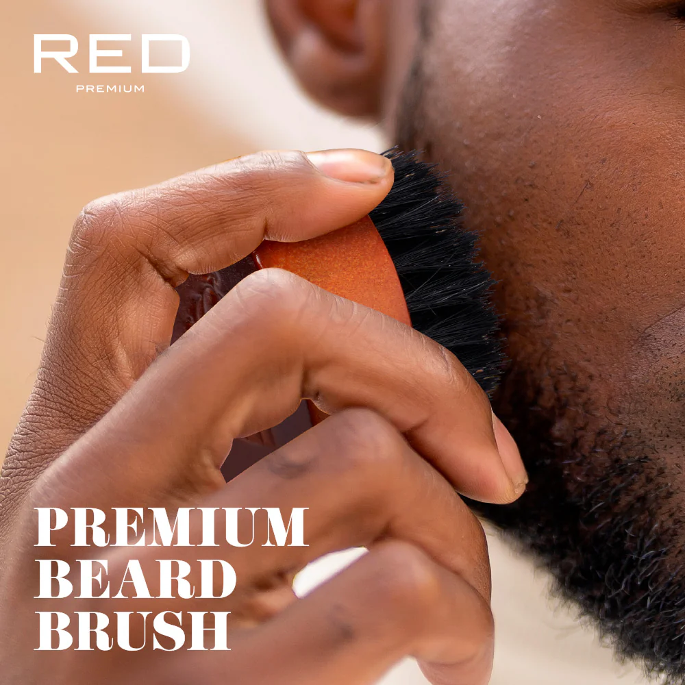 Red By Kiss Premium Beard Medium Soft Round Mini Brush - Image 4