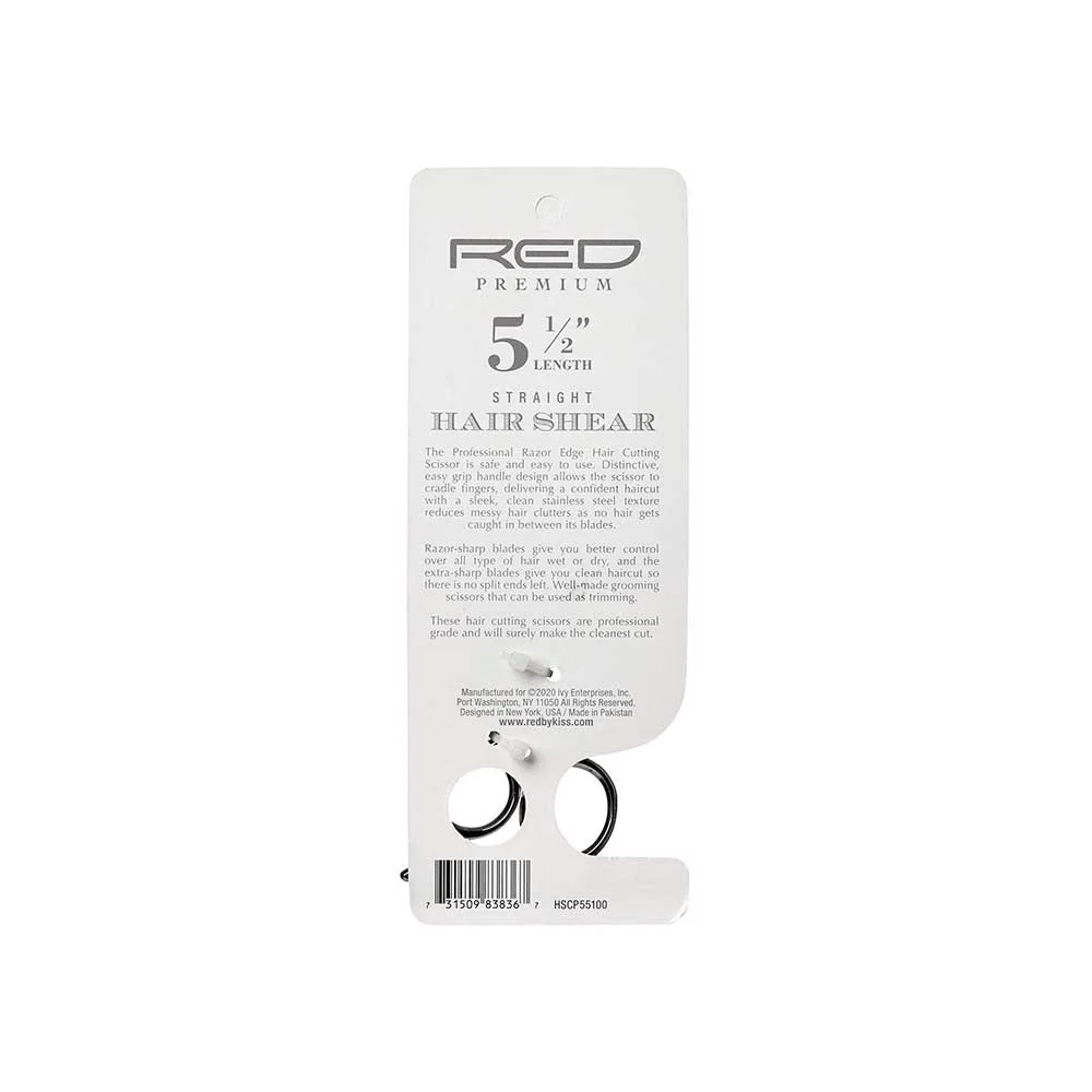 Red By Kiss Premium Straight Hair Shear 5.5" - Image 4