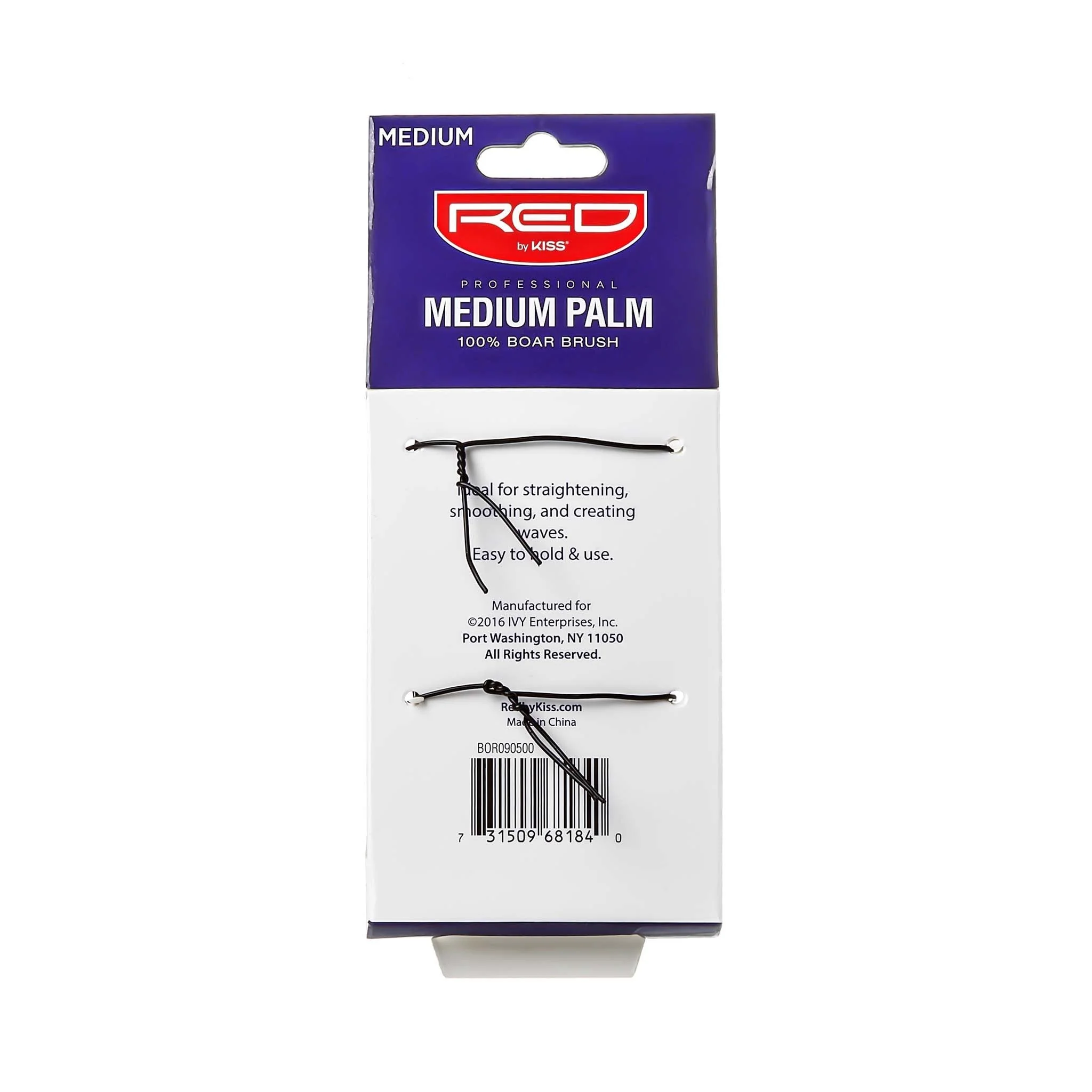 Red By Kiss Professional 100% Boar Brush Medium Bristles - Image 5