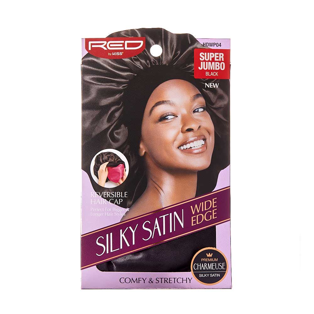 Red By Kiss Reversible Silky Satin Hair Cap - Image 6