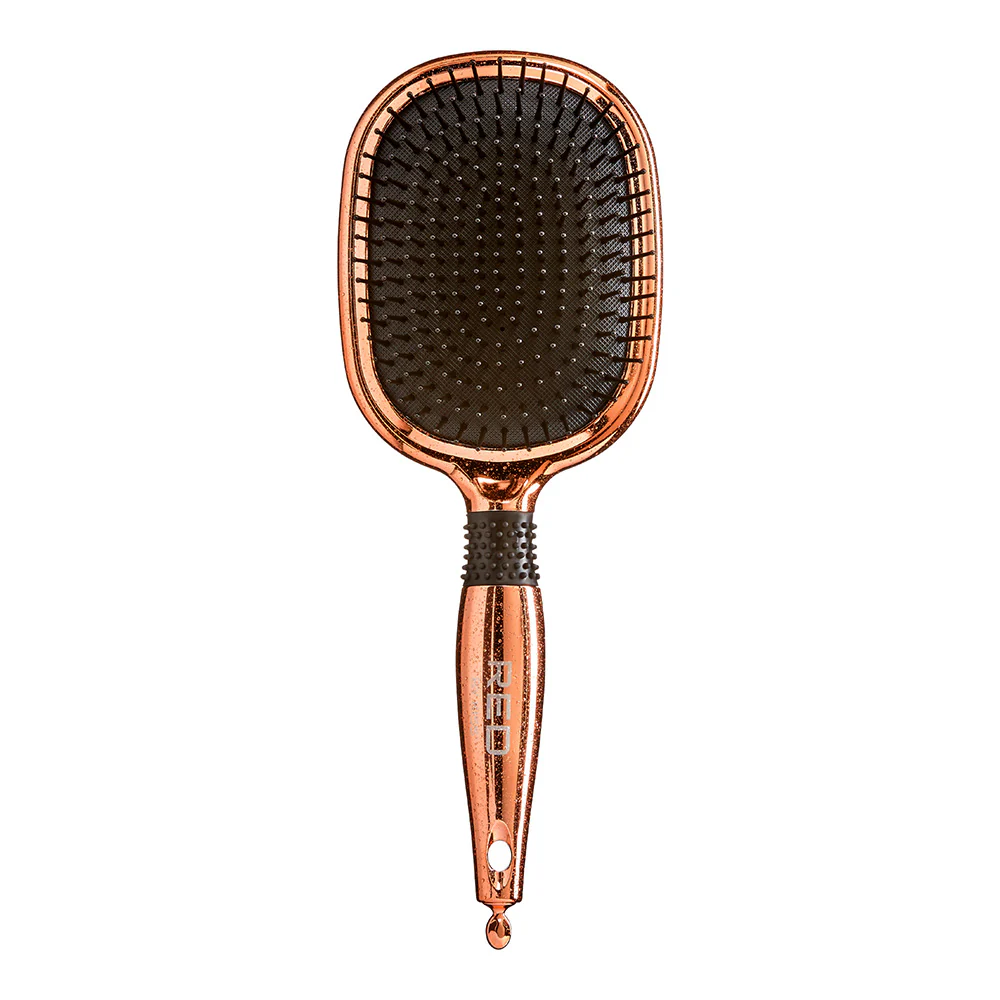 Red By Kiss Rose Gold Chrome Paddle Brush Perfect for Blow Drying