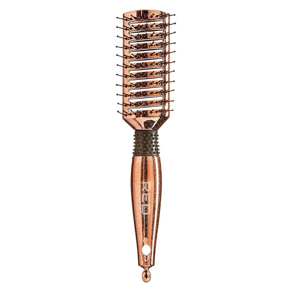 Red By Kiss Rose Gold Chrome Paddle Brush Vent Beautiful Rose Gold Chrome Finish
