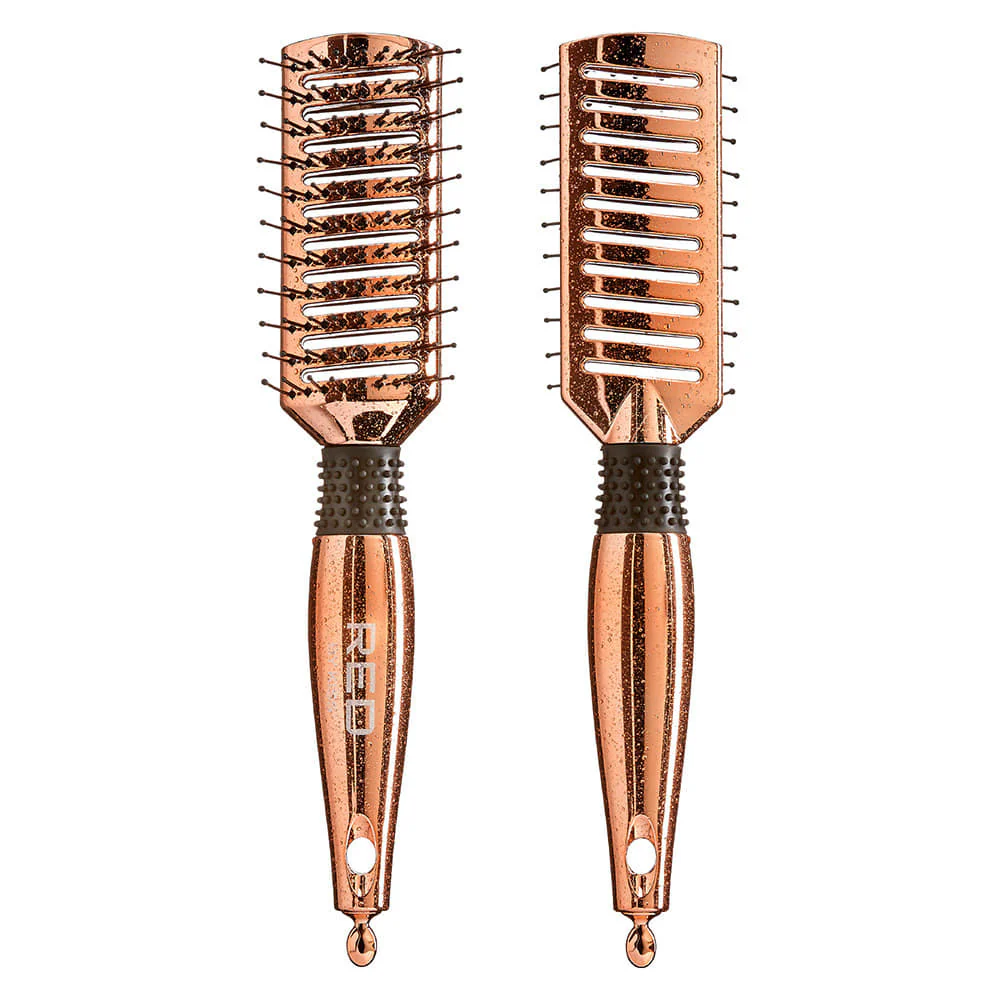 Red By Kiss Rose Gold Chrome Paddle Brush Vent Beautiful Rose Gold Chrome Finish - Image 2