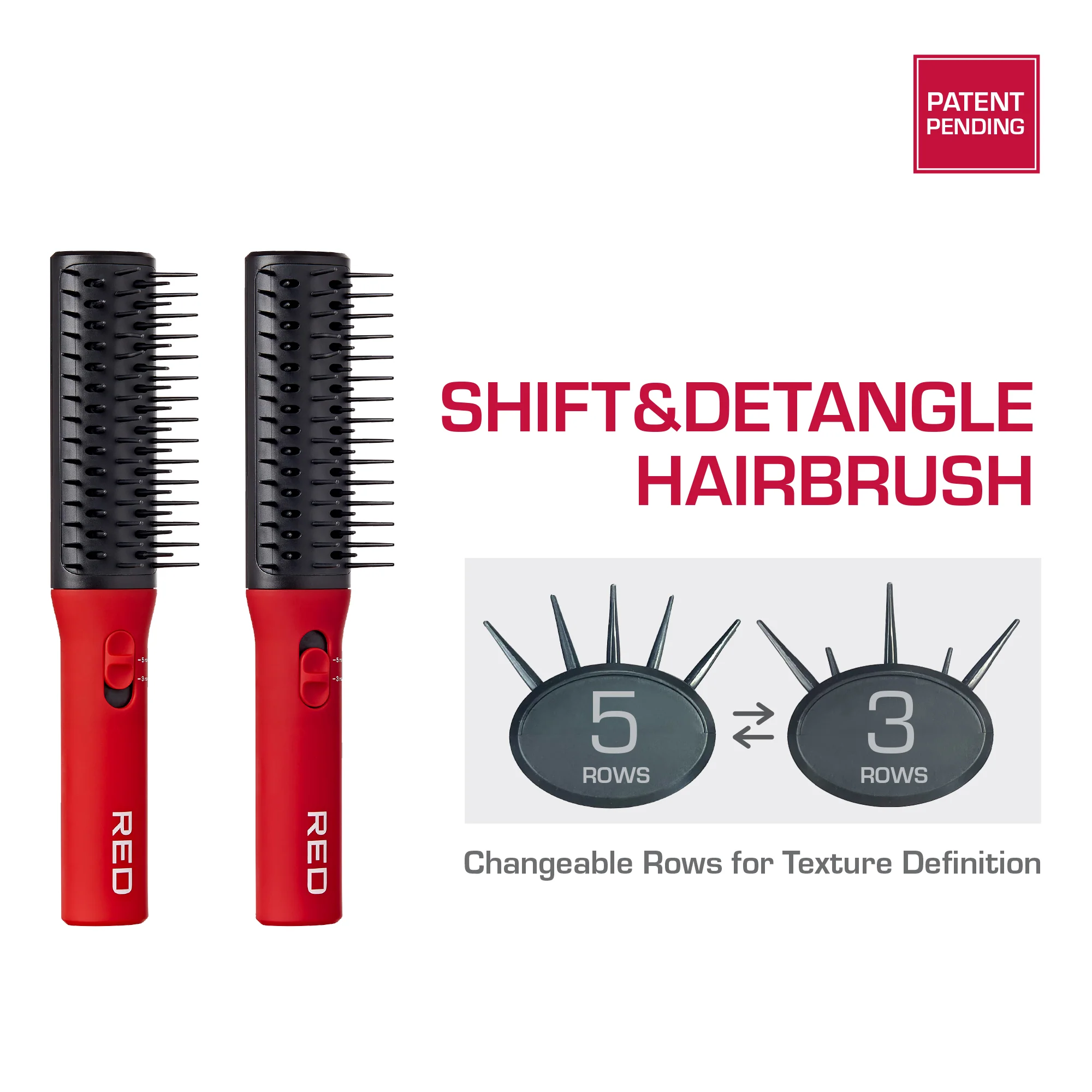 Red By Kiss Shift-N-Detangle Hair Brush - Image 3