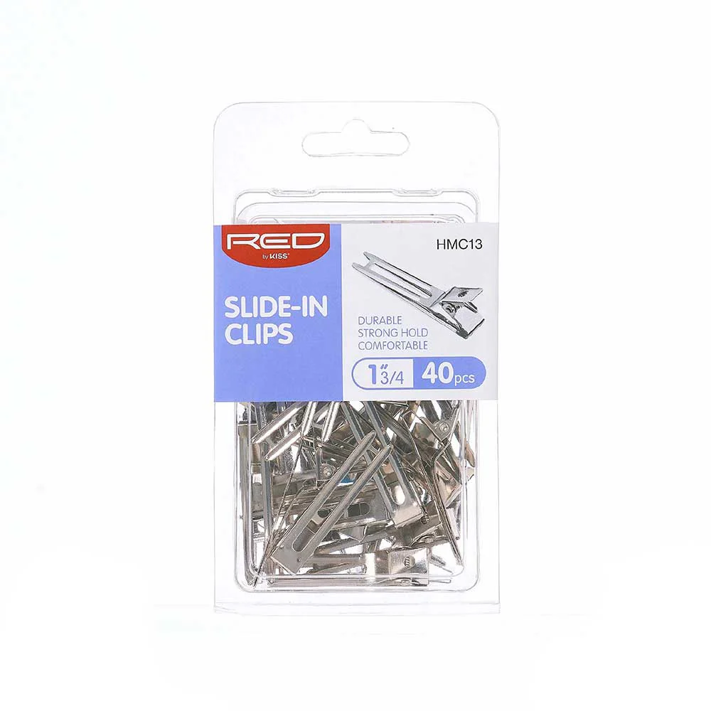 Red By Kiss SIlver Slide-In Clip 1 3/4″ - Image 5