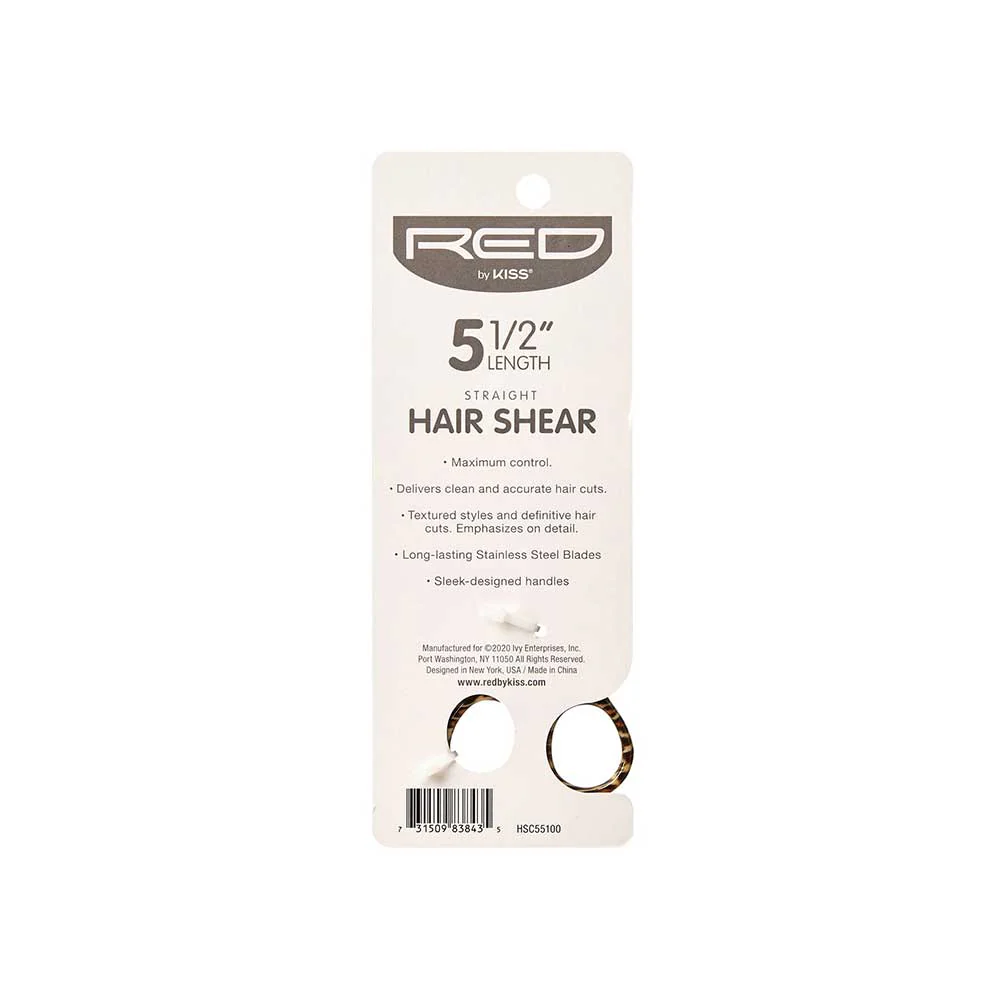 Red By Kiss Straight Hair Shear 5.5" - Image 4