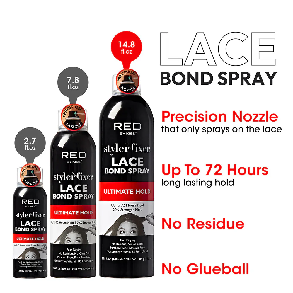 Red By Kiss Styler Fixer Ultimate Lace Spray 440ml - Image 3