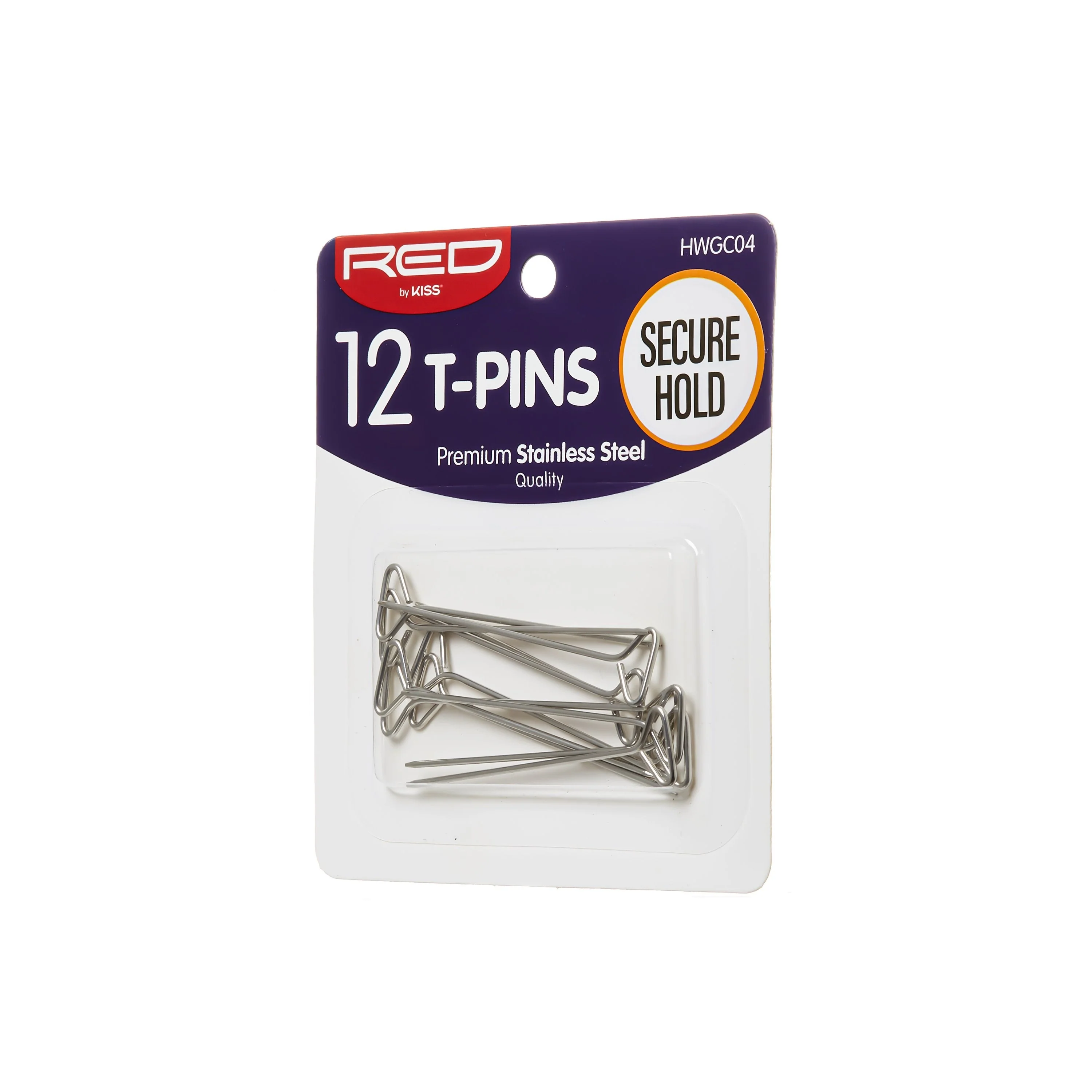 Red By Kiss T-Pins Silver Metal (12pcs) - Image 3