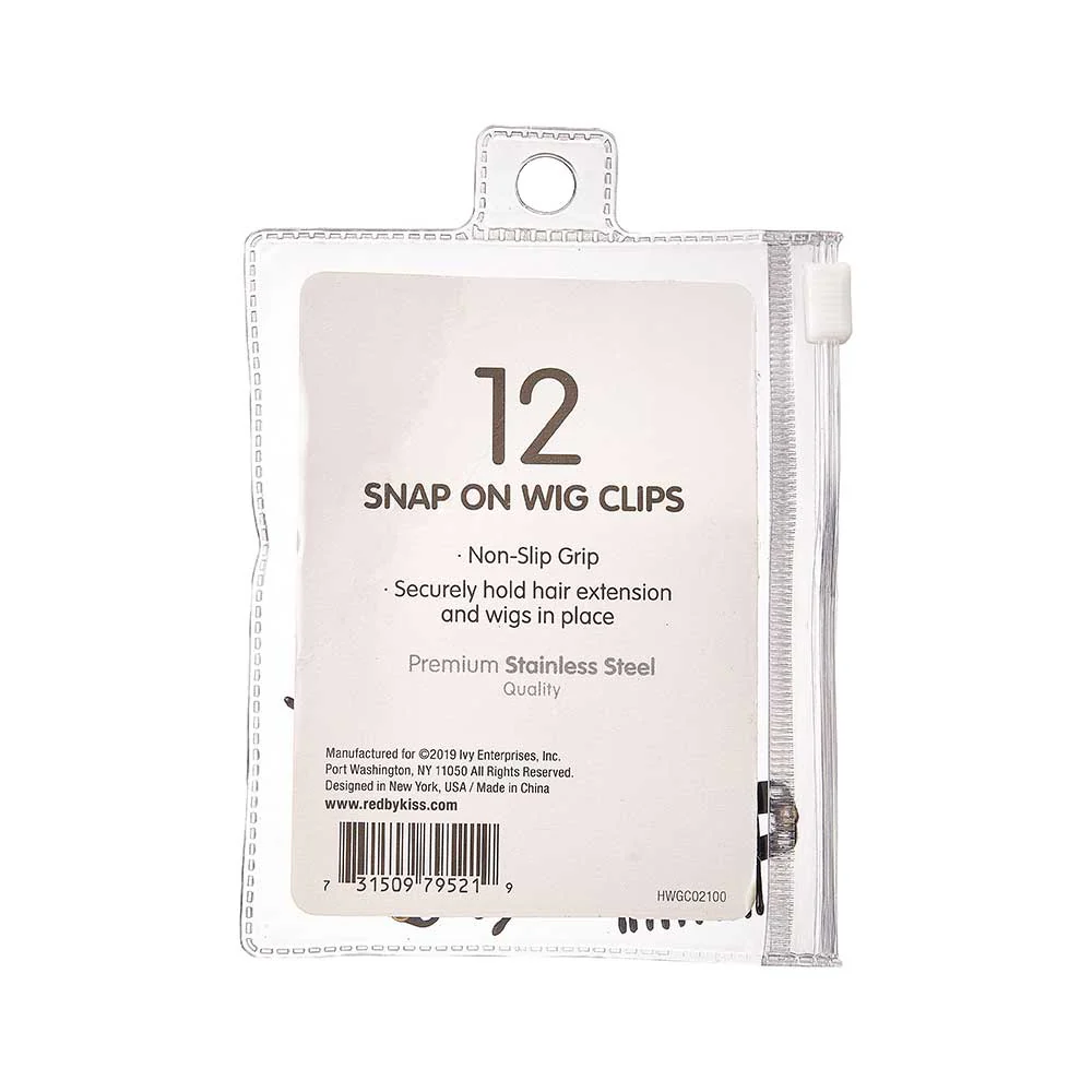 Red By Kiss Wig Clips (12pcs) Large Black - Image 3