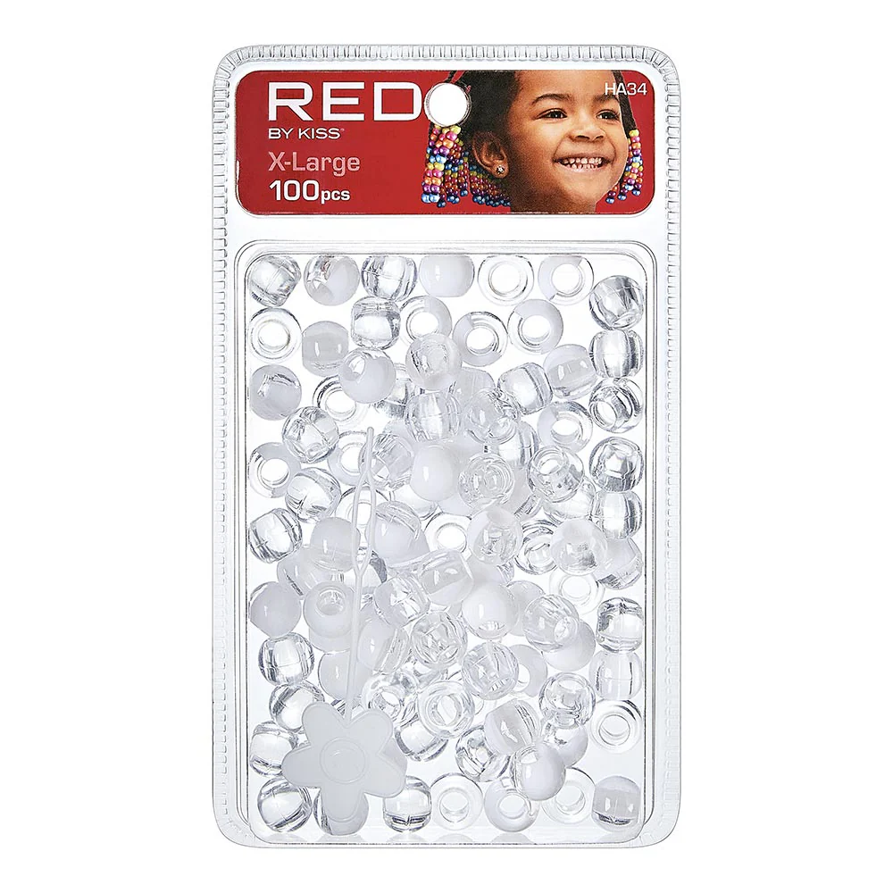 Red By Kiss X-Large Hair Beads (100pcs) - Image 6