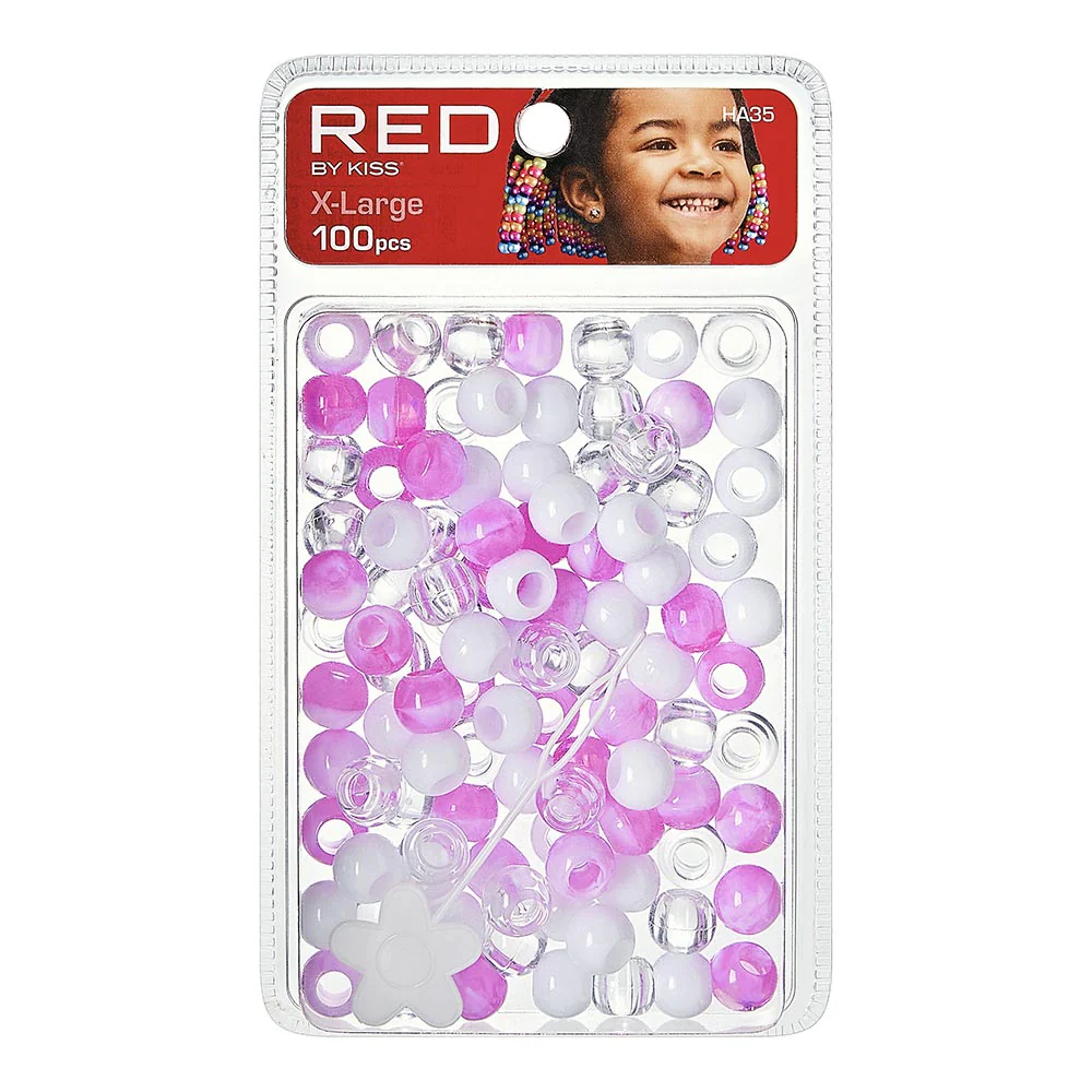 Red By Kiss X-Large Hair Beads (100pcs) - Image 9