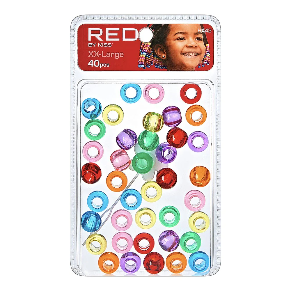 Red By Kiss XX-Large Hair Beads (40pcs) - Image 3